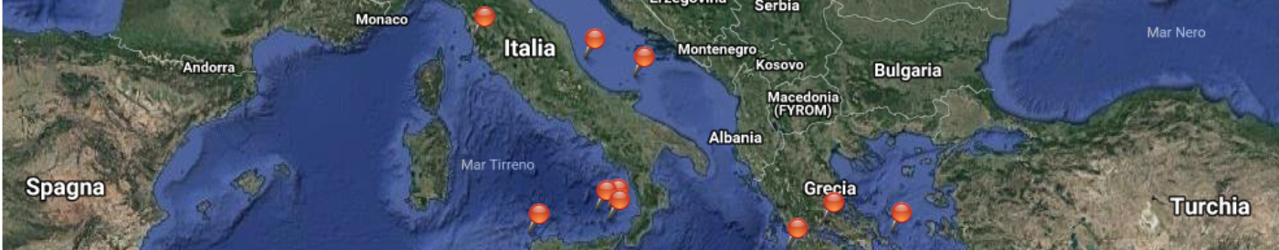 Mappa dei vostri avvistamenti